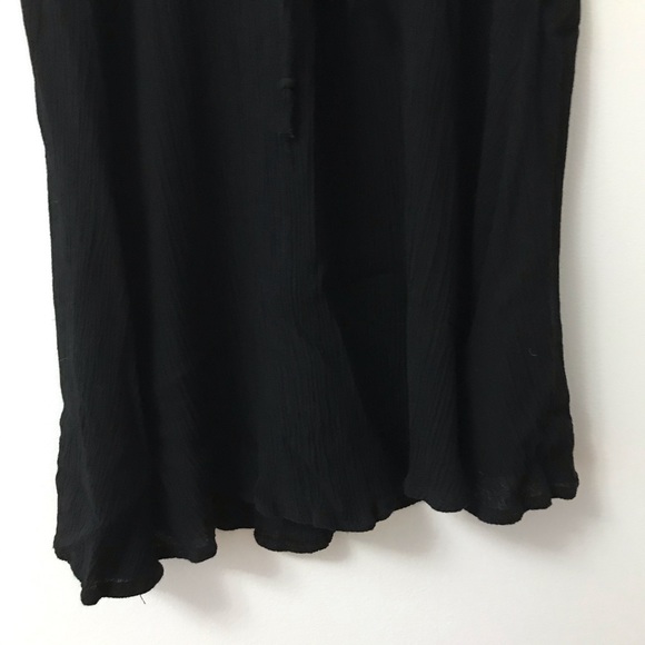 URBAN OUTFITTERS KIMCHI BLUE LACE UP BLACK BLOUSE - Picture 8 of 10